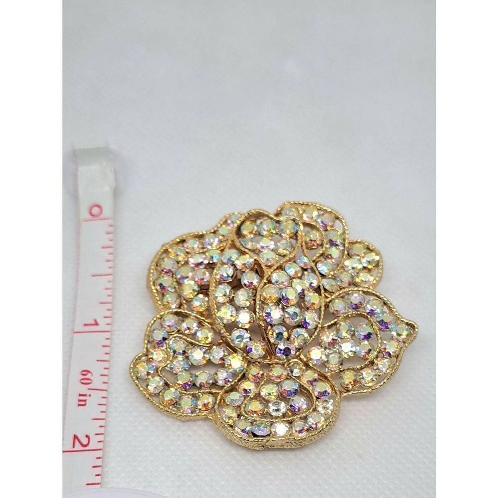 Vintage Weiss Aurora Borealis Brooch - Picture 3 of 6